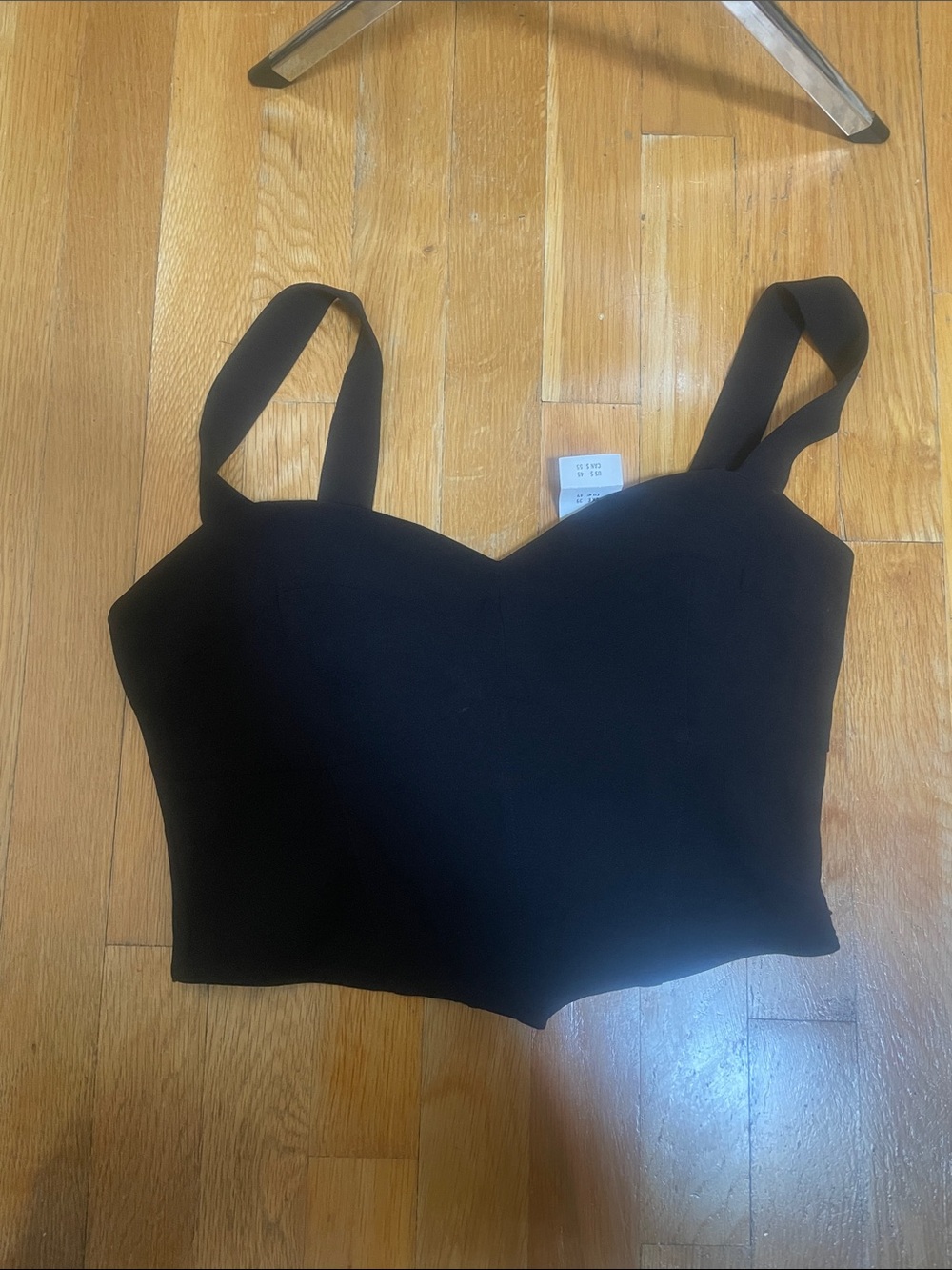 Abercrombie & Fitch Black Sweetheart Crop Camisole